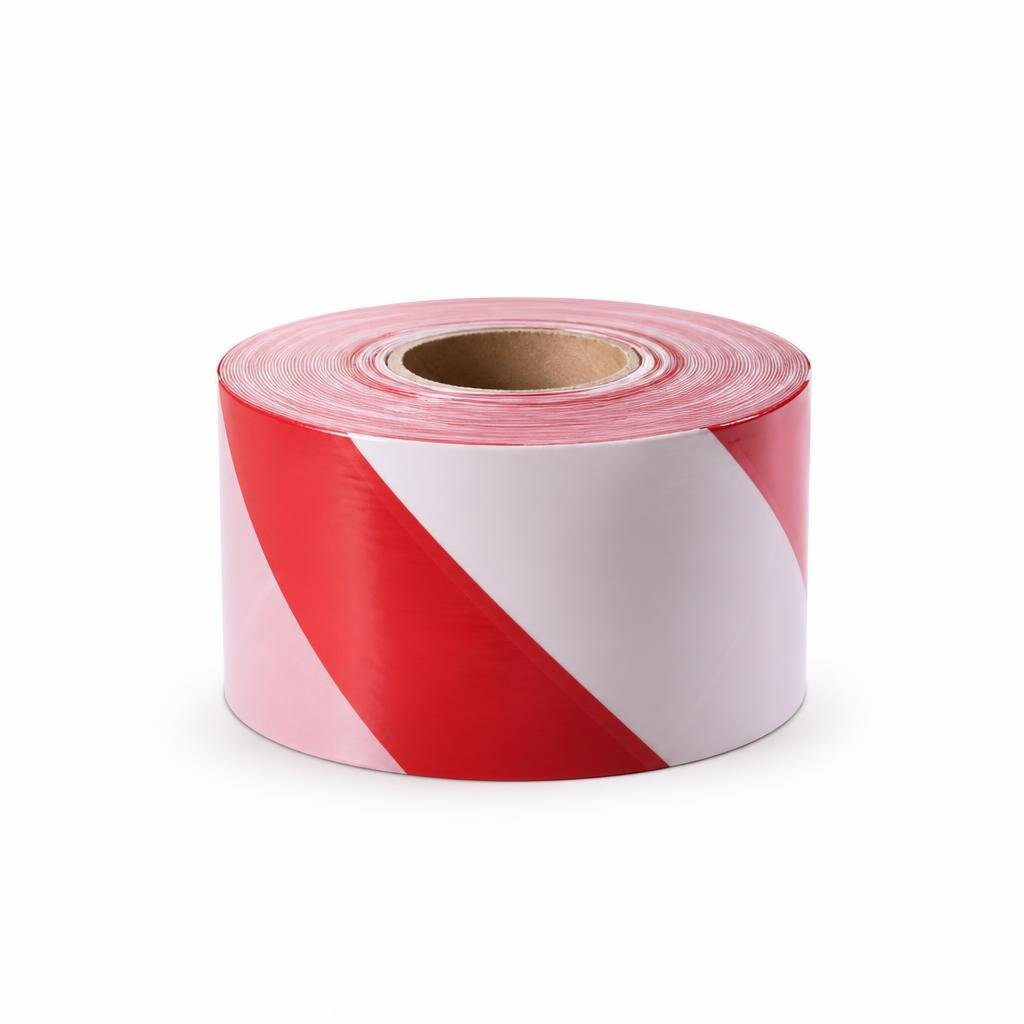 2" X 50M AWAS WARNING TAPE RED & WHITE