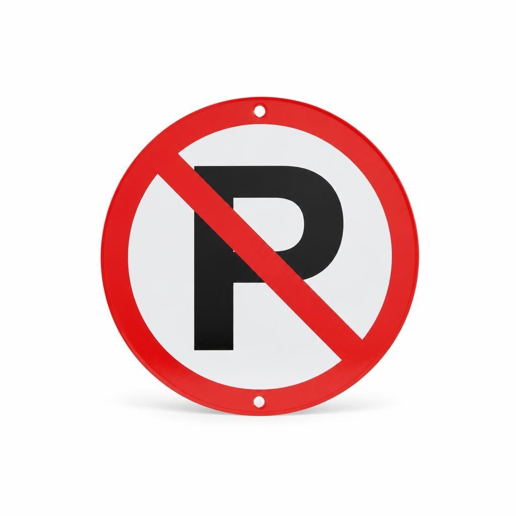 NO PARKING PLATE