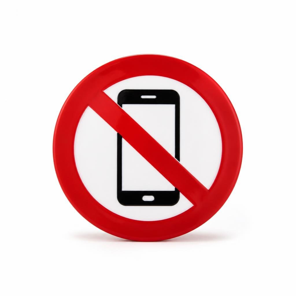 NO HANDPHONE PLATE