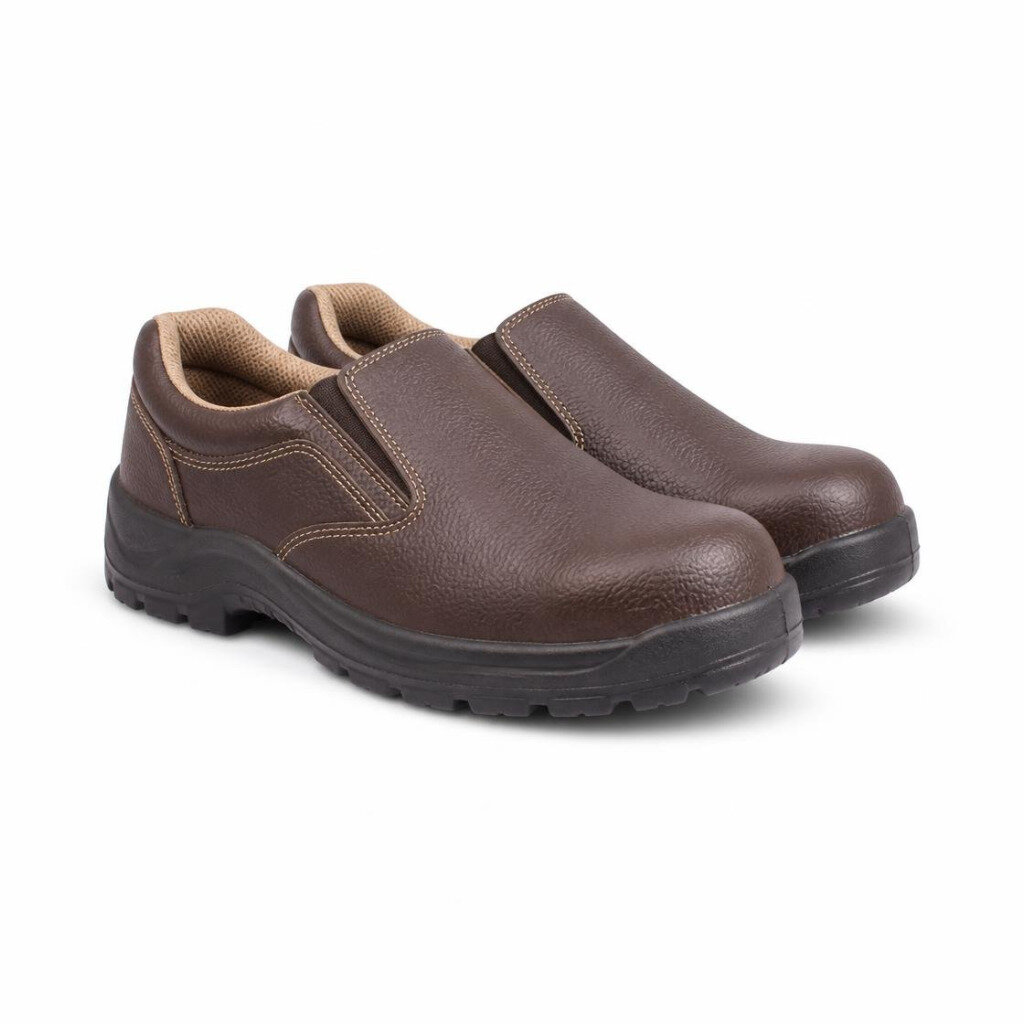 HAMMER KING HK-3001 10/44 SAFETY KITCHEN SHOES - BROWN
