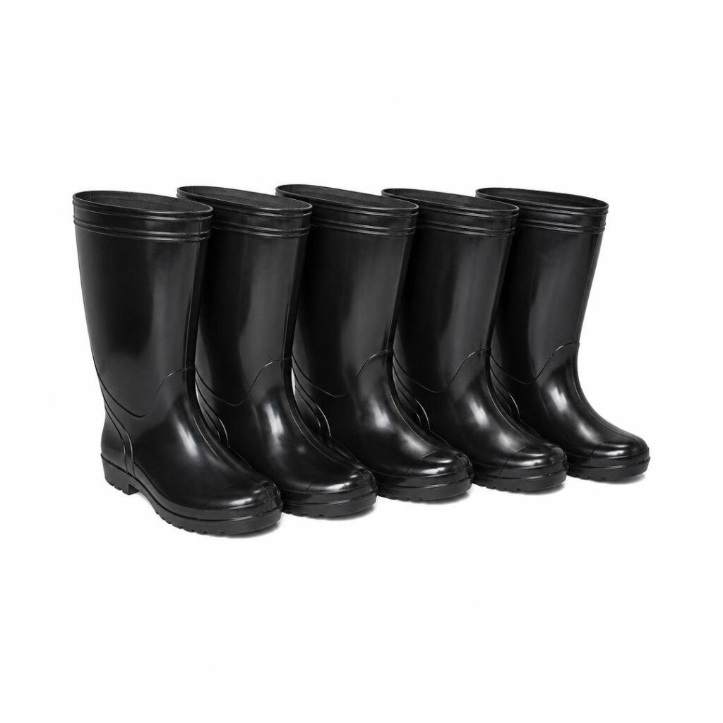 M-KORAKOH 6000 #09/42 BLACK RAINSHOES (5PAIR/BUNDLE)