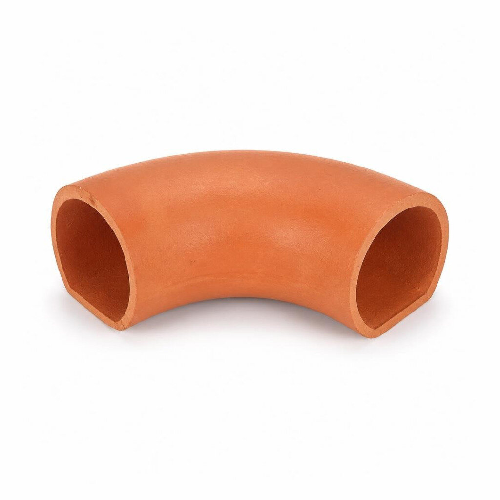 4" X 45* HALF ROUND DRAIN CLAY BEND