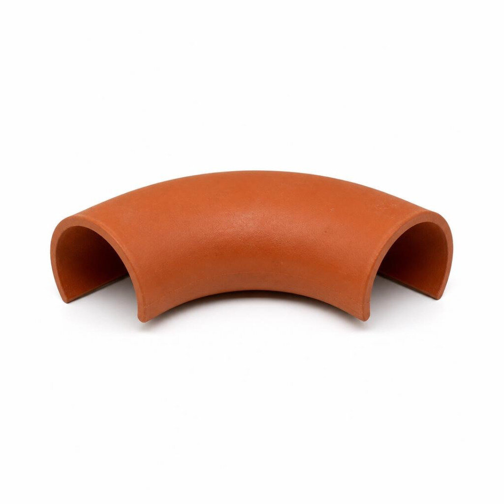 9" X 90* HALF ROUND DRAIN CLAY BEND