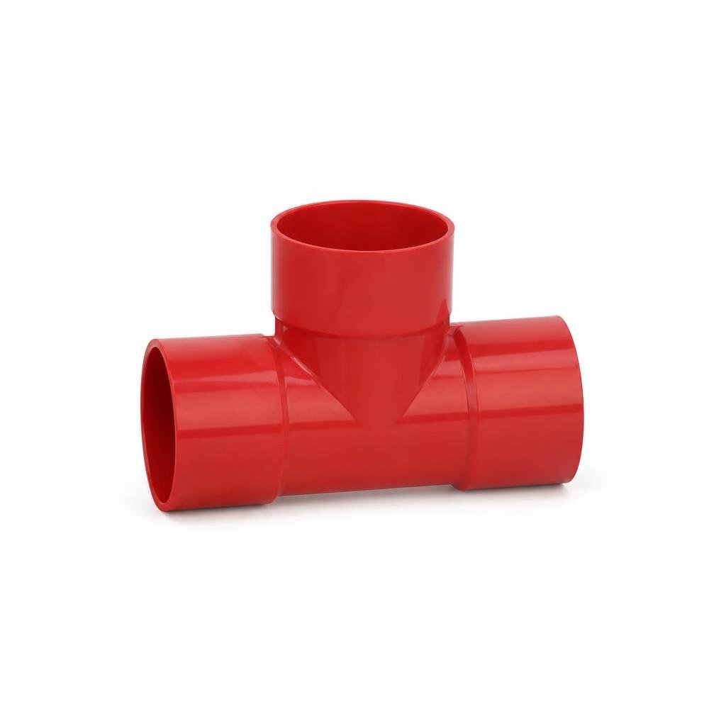 32 X 25MM PVC RED. TEE