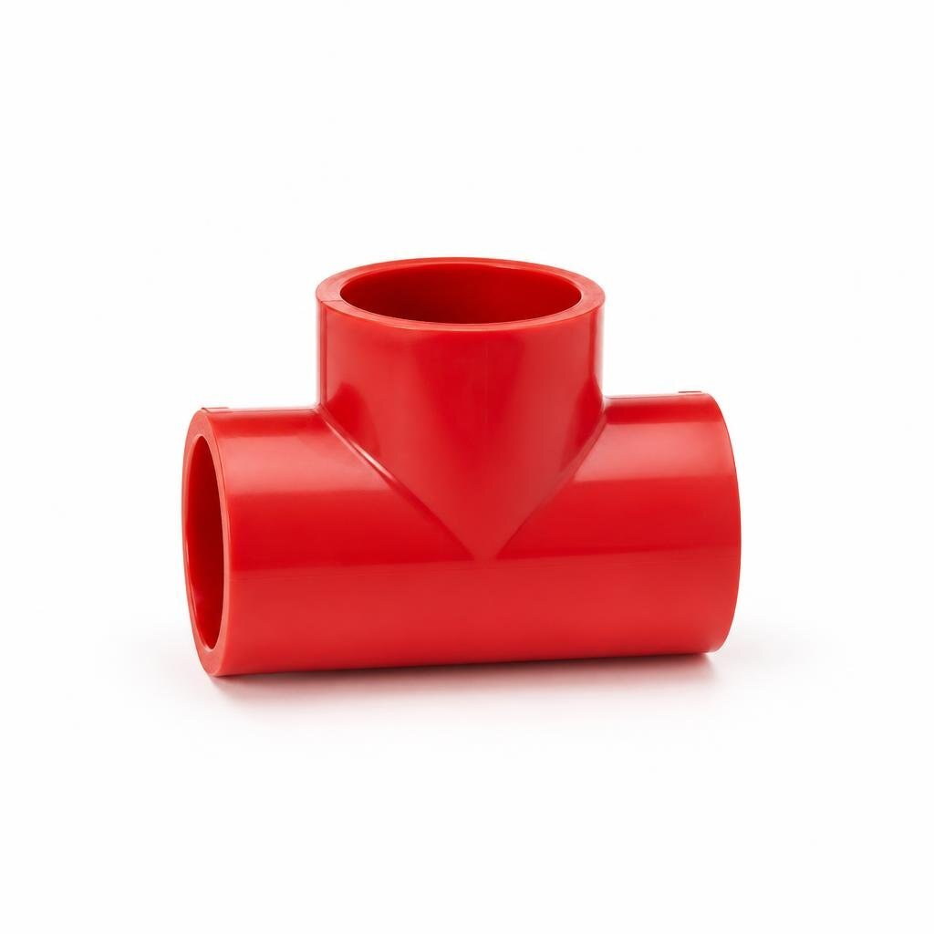 50 X 40MM PVC RED. TEE