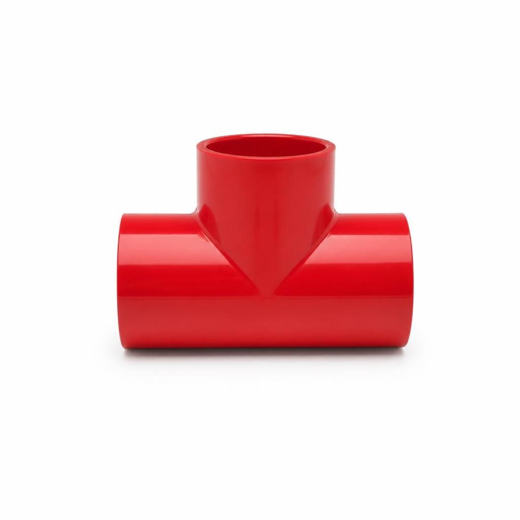 40 X 25MM PVC RED. TEE