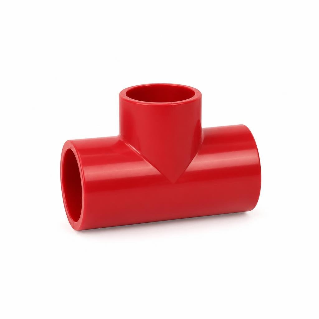50 X 25MM PVC RED. TEE