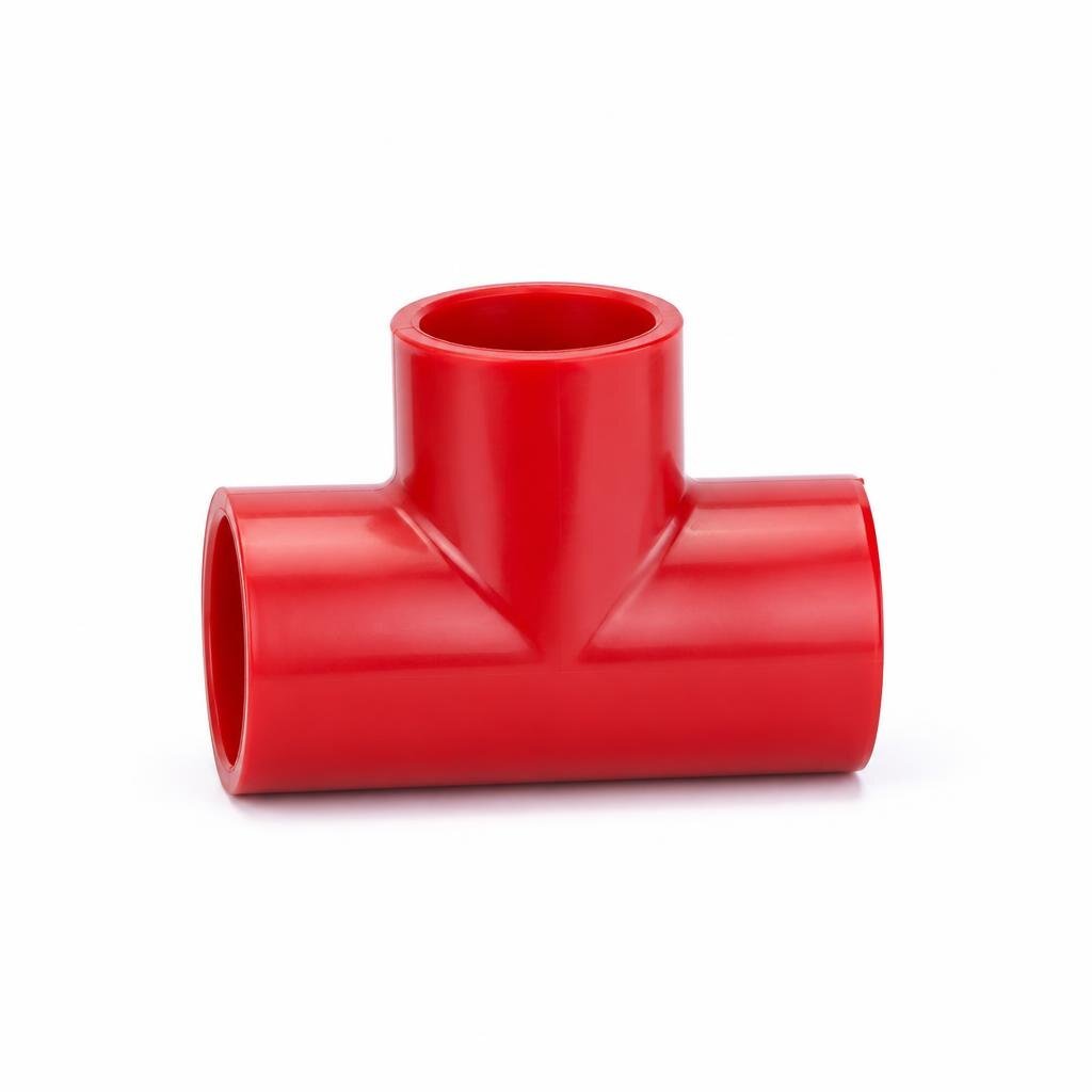 80 X 50MM PVC RED. TEE
