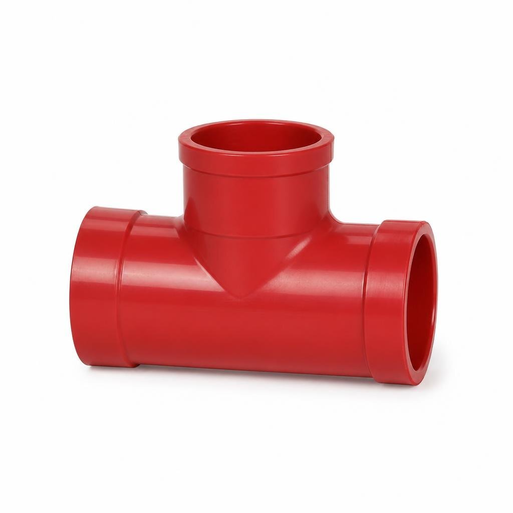 100 X 50MM PVC RED. TEE