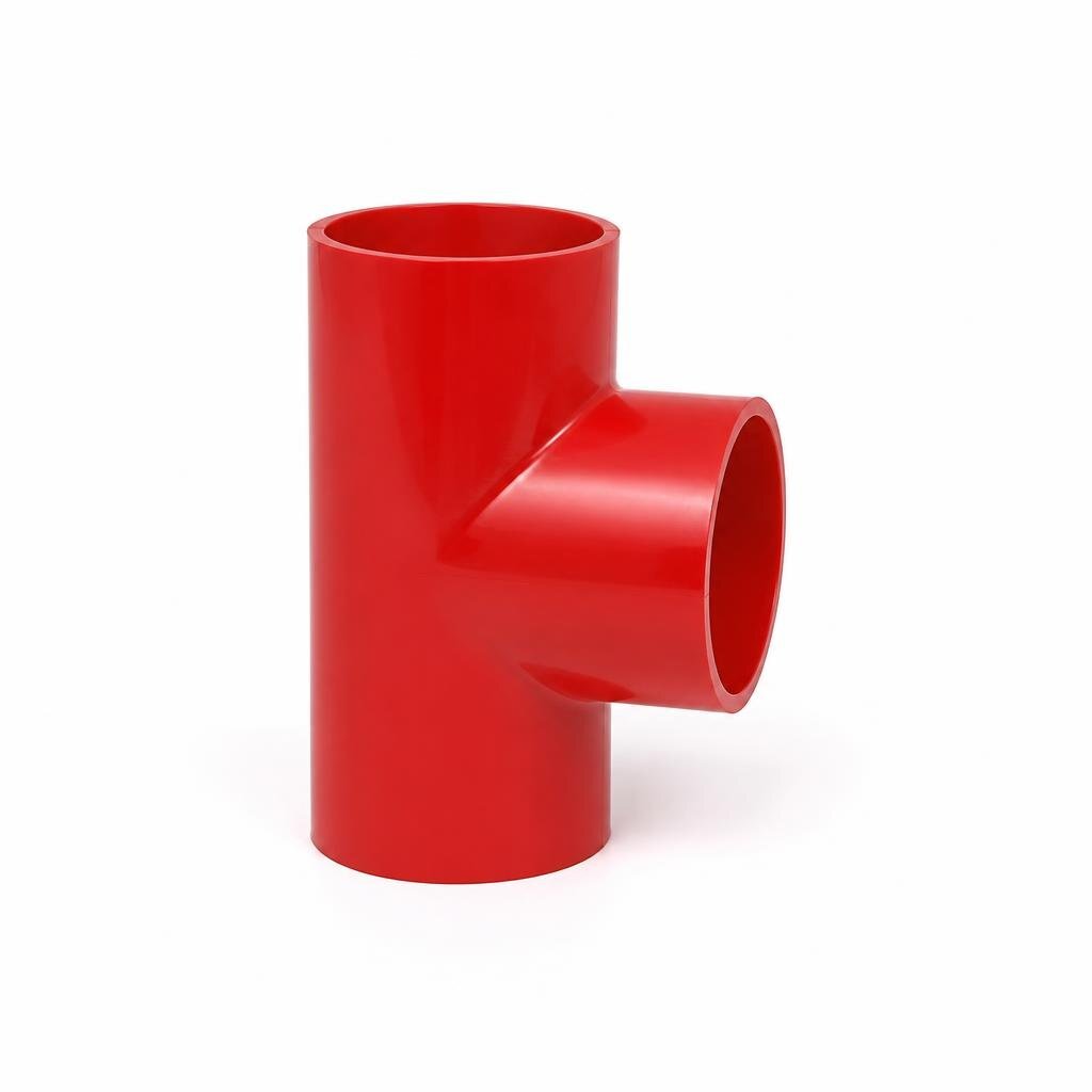 155 X 100MM PVC RED. TEE