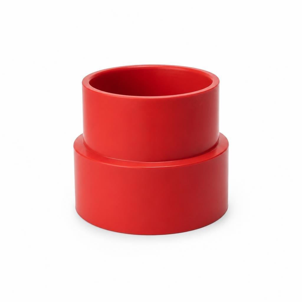 100 X 80MM PVC RED. SOCKET