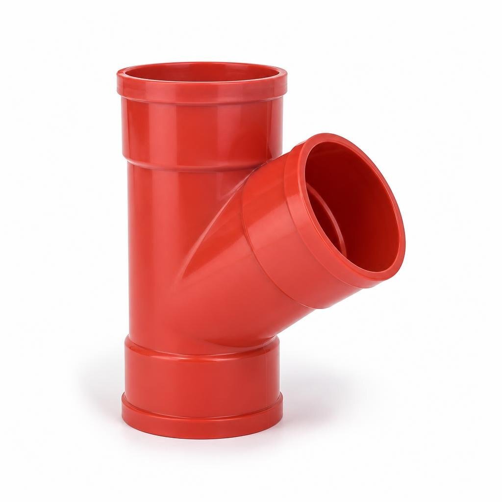 160 X 110MM UPVC RED. TEE I/O - SWEPT BRANCH