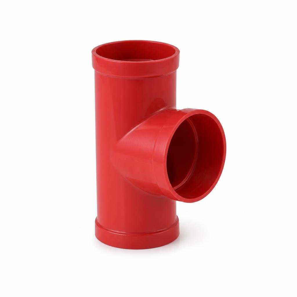 110 X 50MM UPVC RED. TEE - SWEPT BRANCH