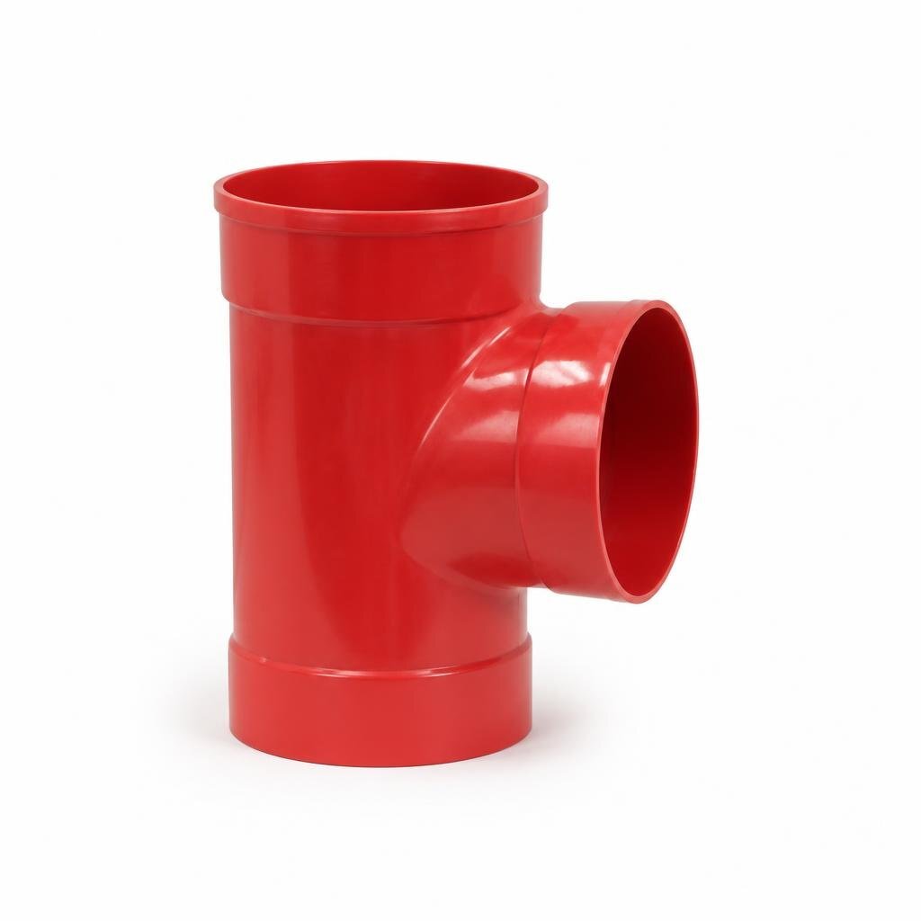 200 X 160MM UPVC RED. TEE - SWEPT BRANCH
