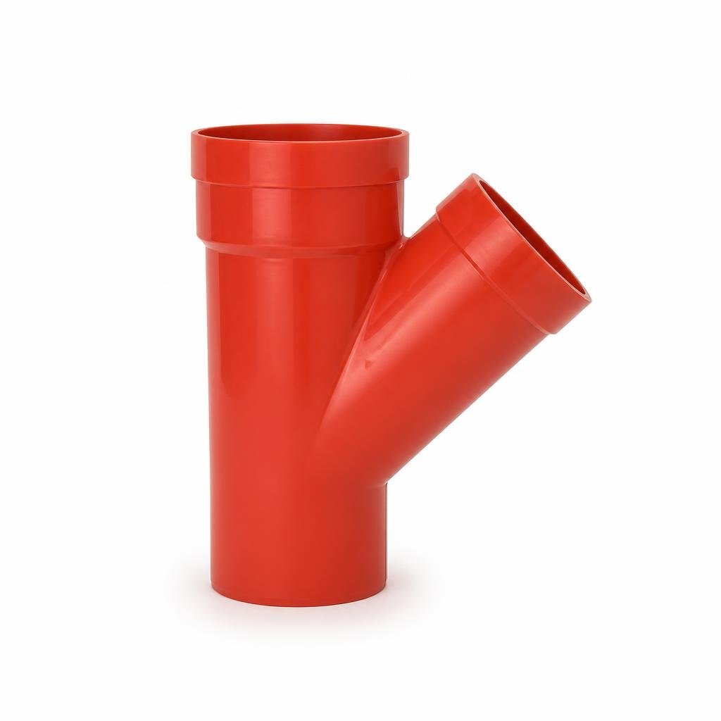 160MM X 110MM UPVC Y RED. TEE - SWEPT BRANCH