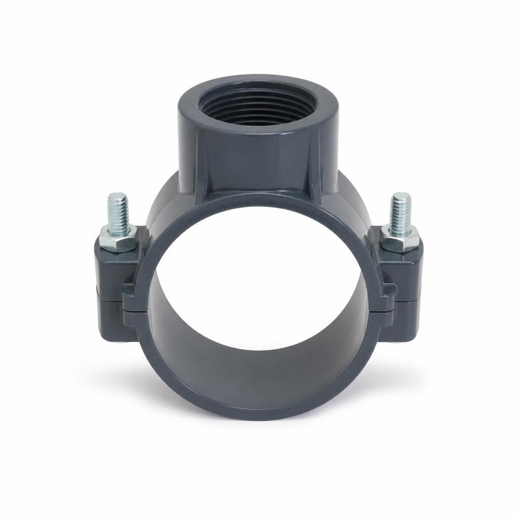 100MM X 1" D.I CLAMP SADDLE - UPVC