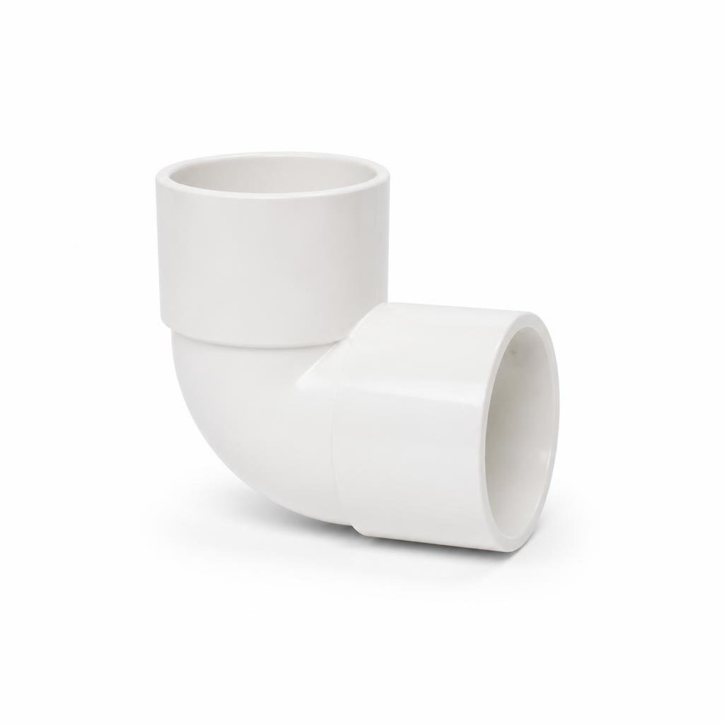 40MM UPVC FLUSH BEND - WHITE