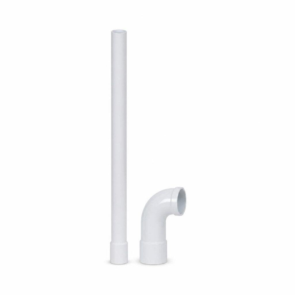 5.5FT UPVC FLUSH PIPE & FLUSH BEND SET