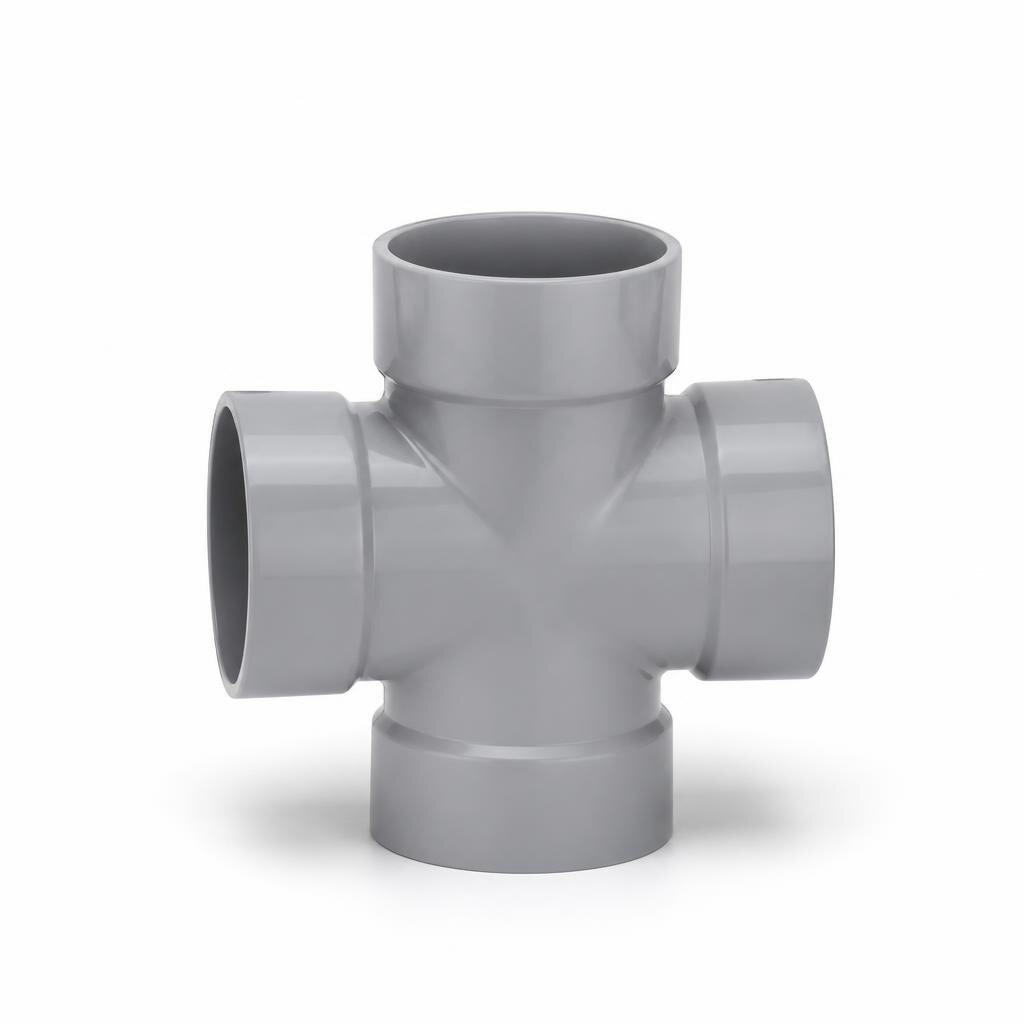 4 X 4 UPVC CONER TEE -FF
