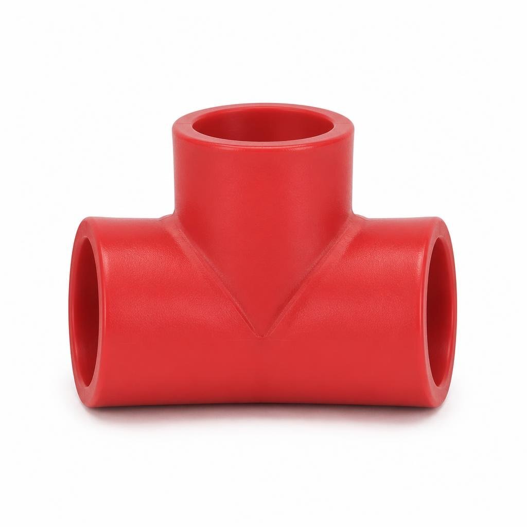 TR-997 32 X 32 X 25 BUTE-PE RED. TEE COLD WATER