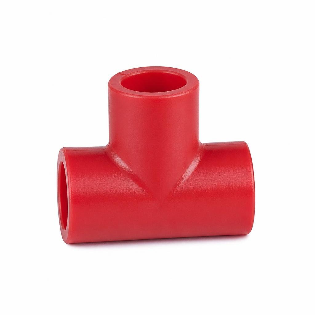TR-979 32 X 25 X 32 BUTE-PE RED. TEE COLD WATER