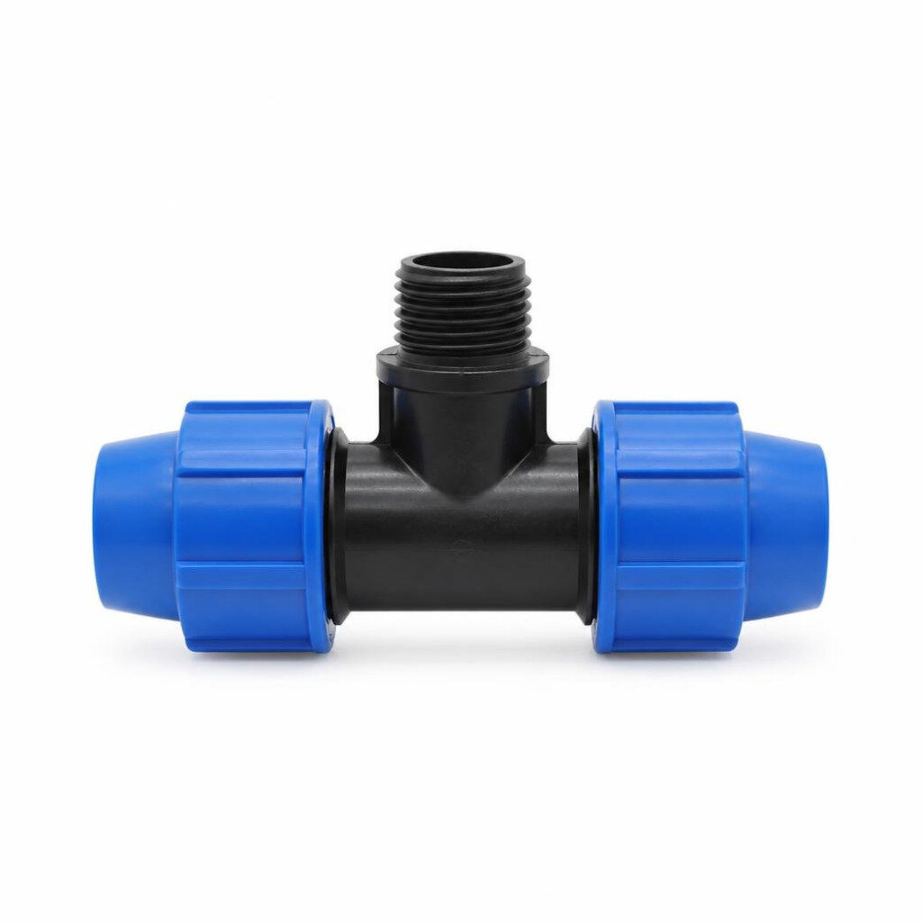 TM-66B 1/2" X 20 X 20 BUTE-PE TEE MALE COLD WATER