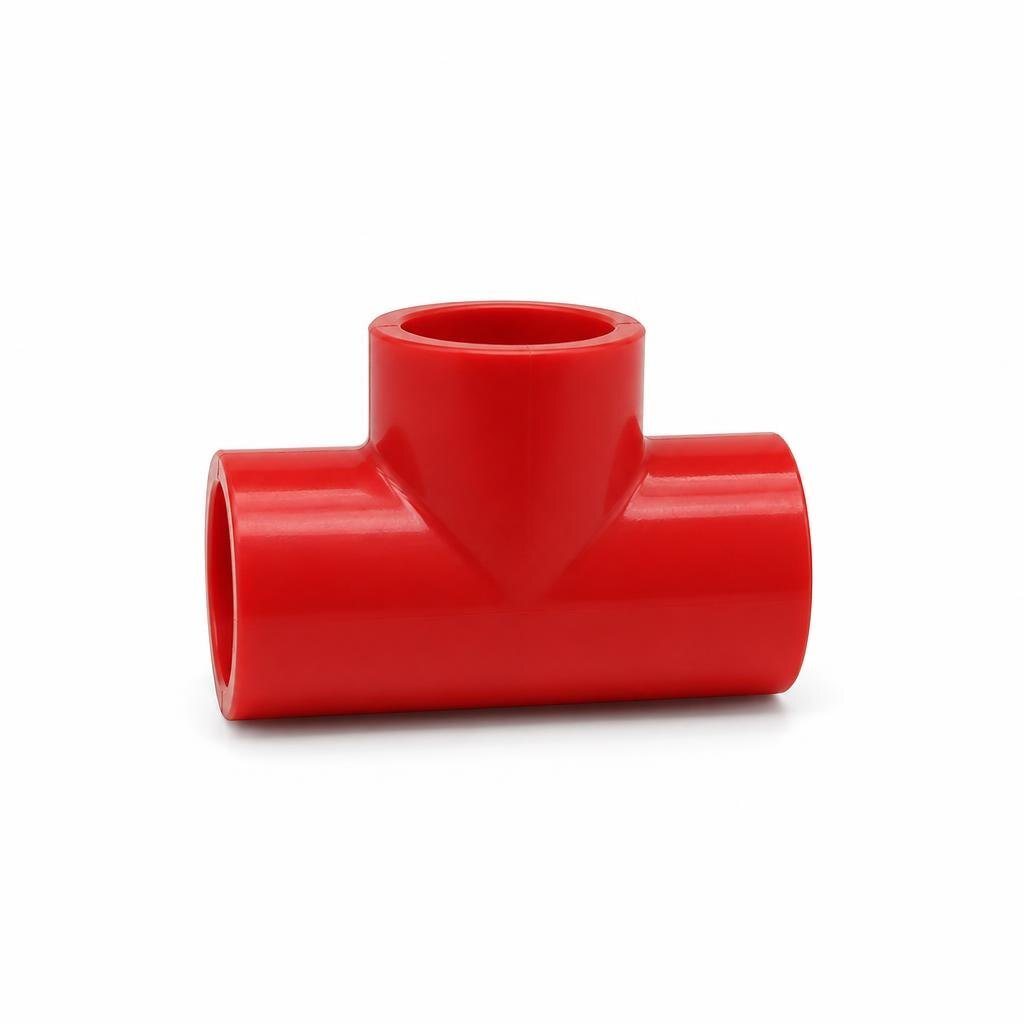 50 X 32MM POLY RED. TEE