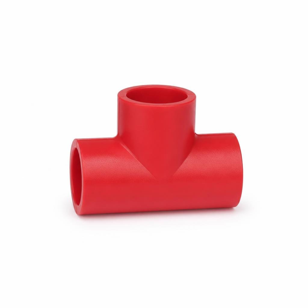 63 X 32MM POLY RED. TEE