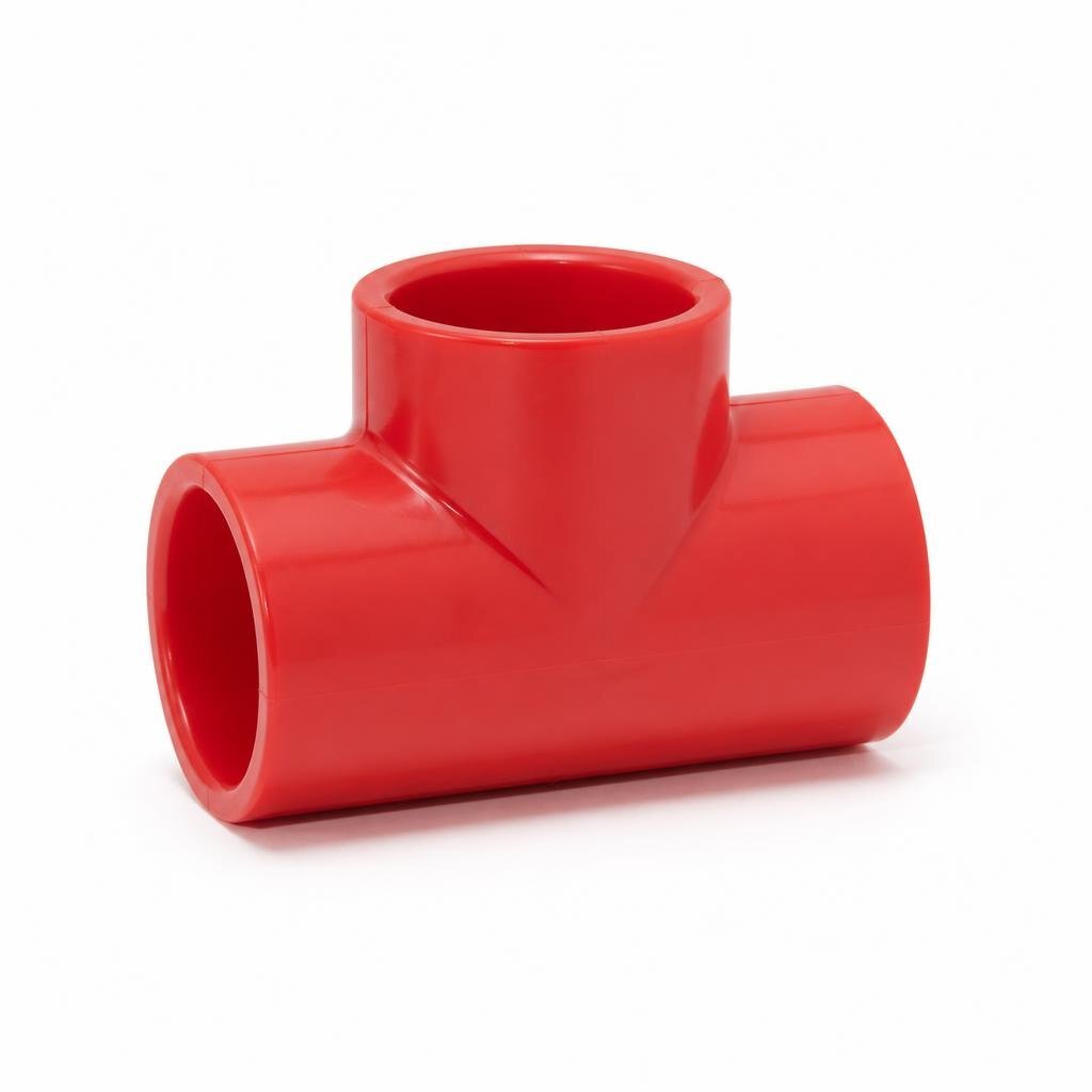 63 X 50MM POLY RED. TEE