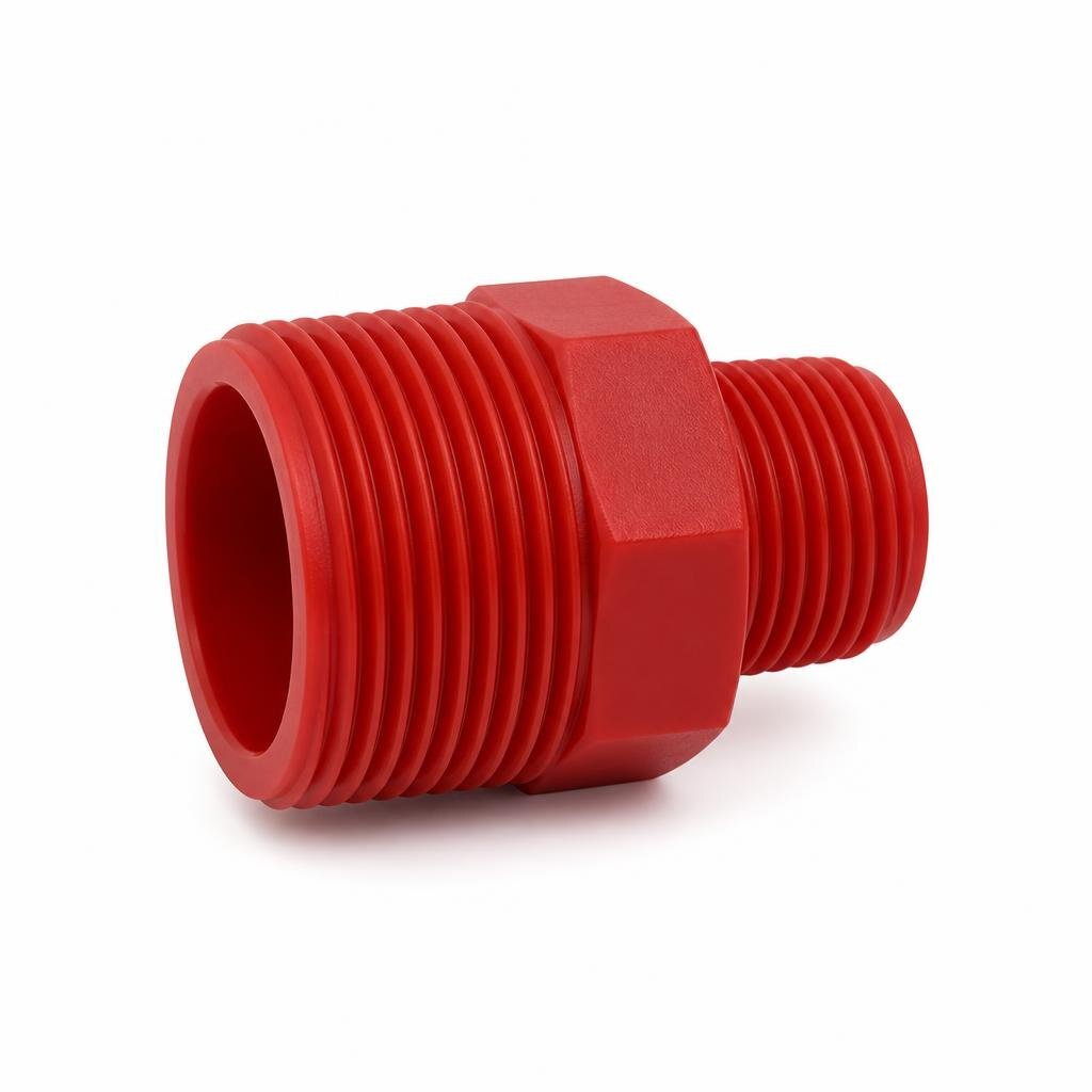 1" X 3/4" POLY RED. NIPPLE