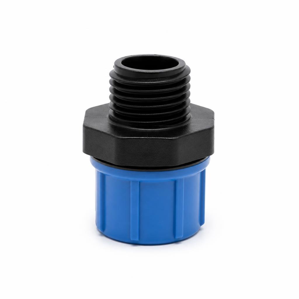 25MM X 1/2" POLY MALE THREADED ADAPTOR - MTA