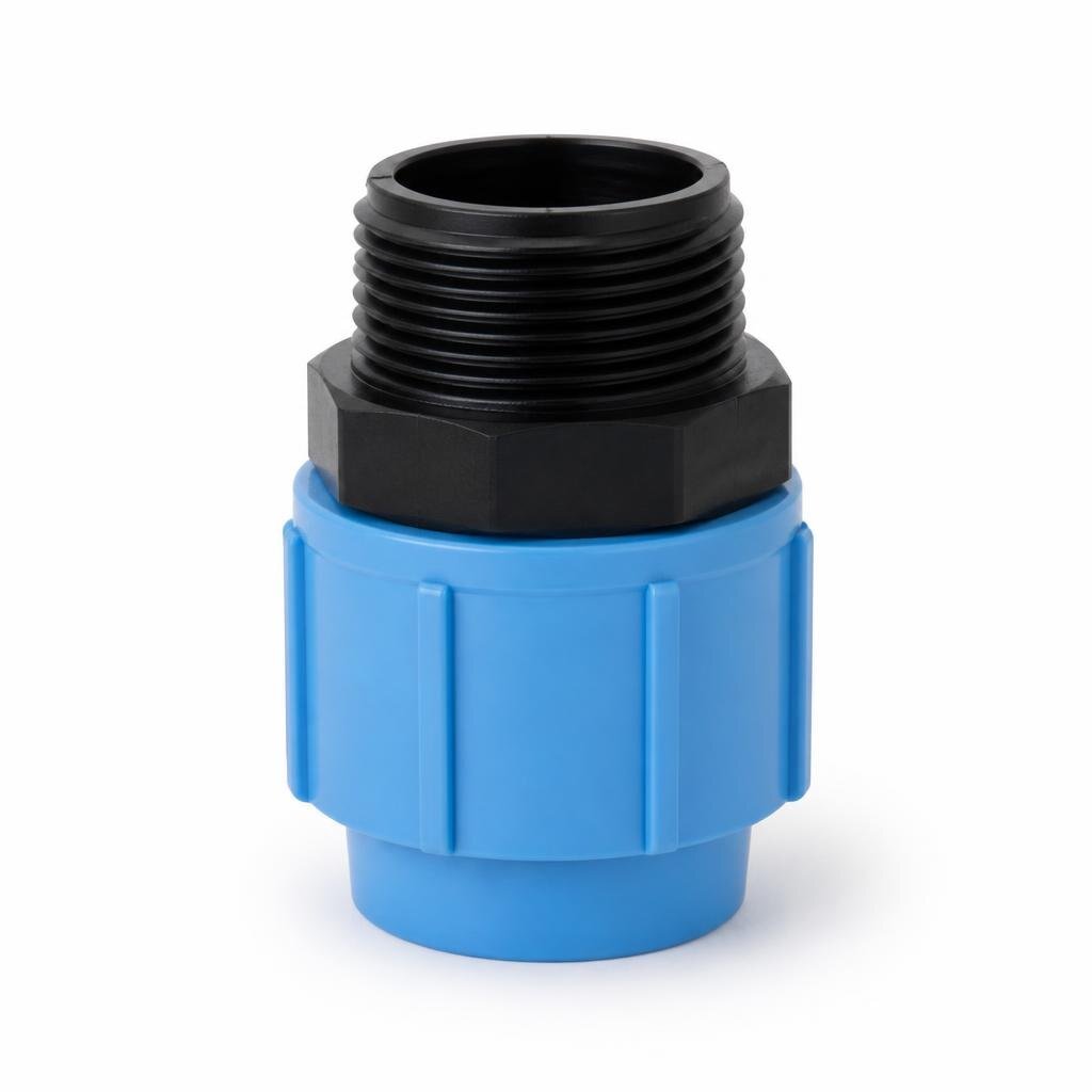 50MM X 1 1/2"POLY MALE THREADED ADAPTOR -MTA