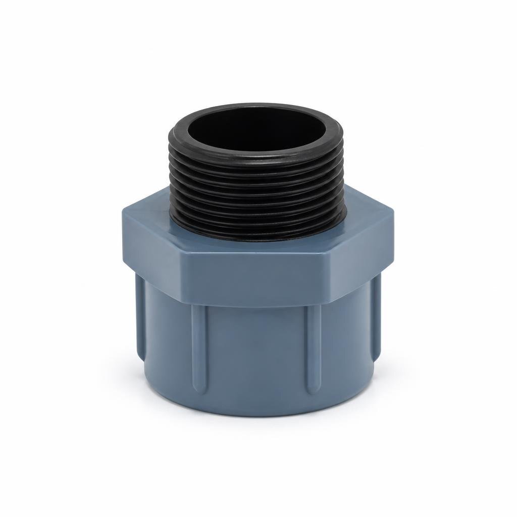 50MM X 2" POLY MALE THREADED ADAPTOR - MTA