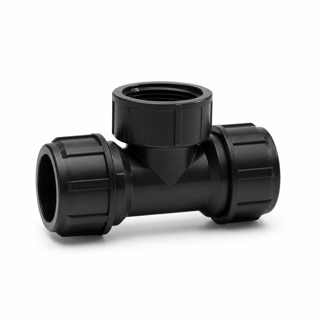25MM X 3/4" POLY FEMALE TEE - FT