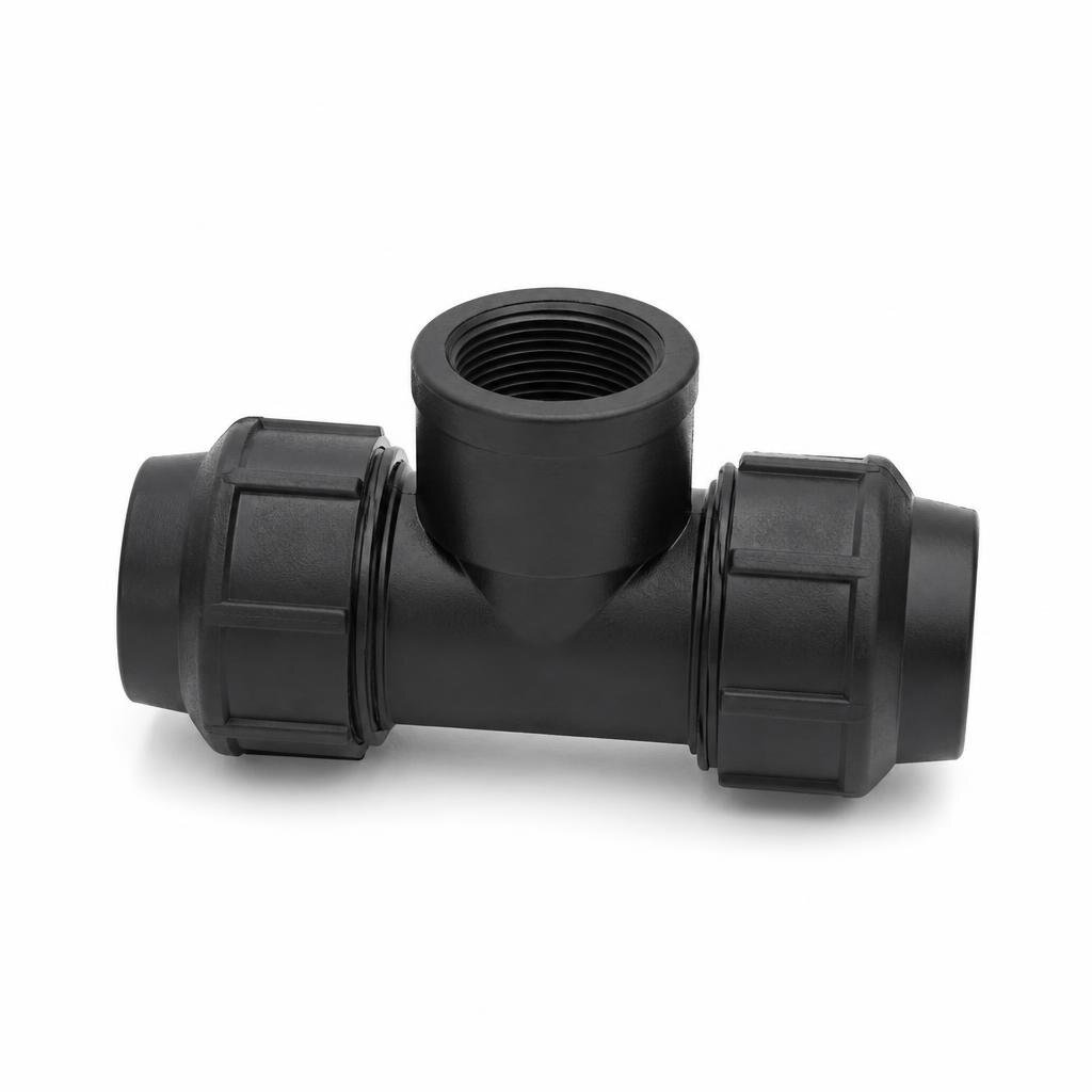 32MM X 1" POLY FEMALE TEE - FT