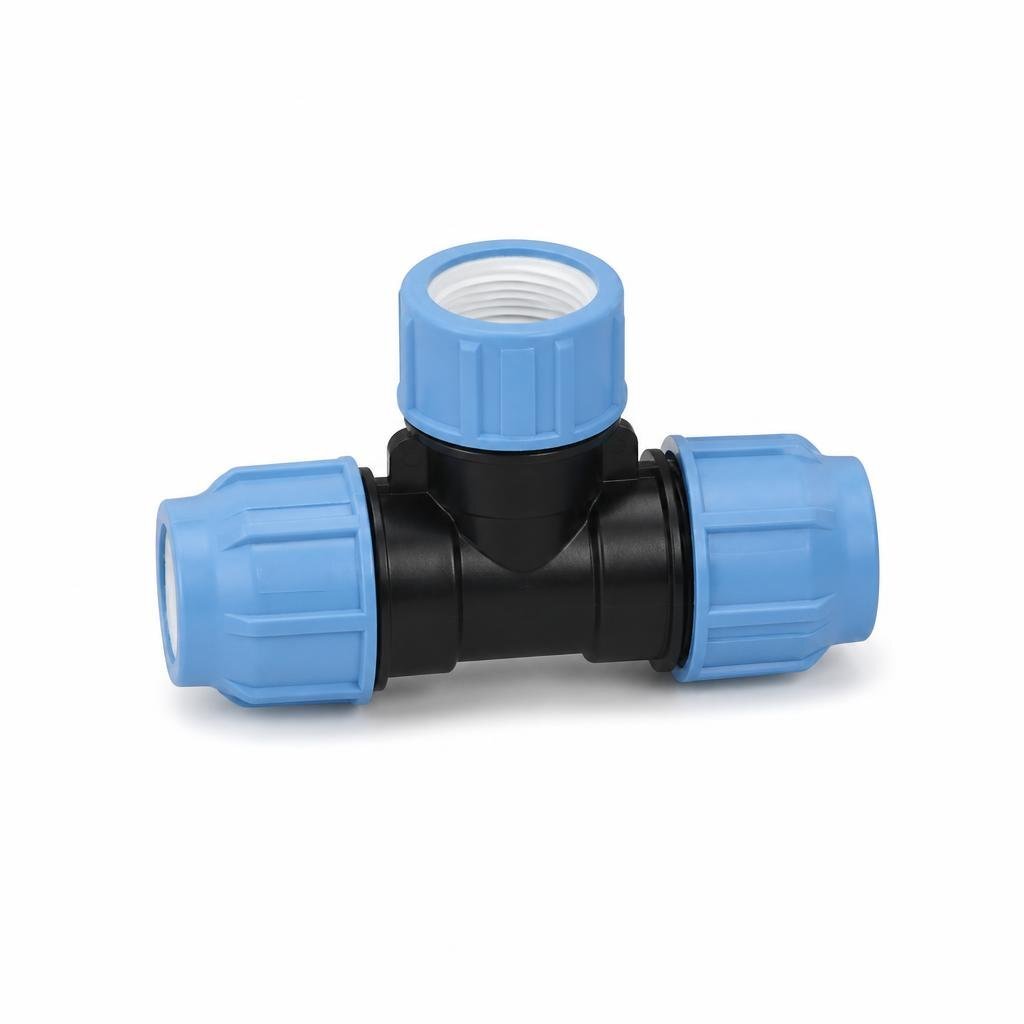 20MM X 3/4" POLY FEMALE TEE - FT