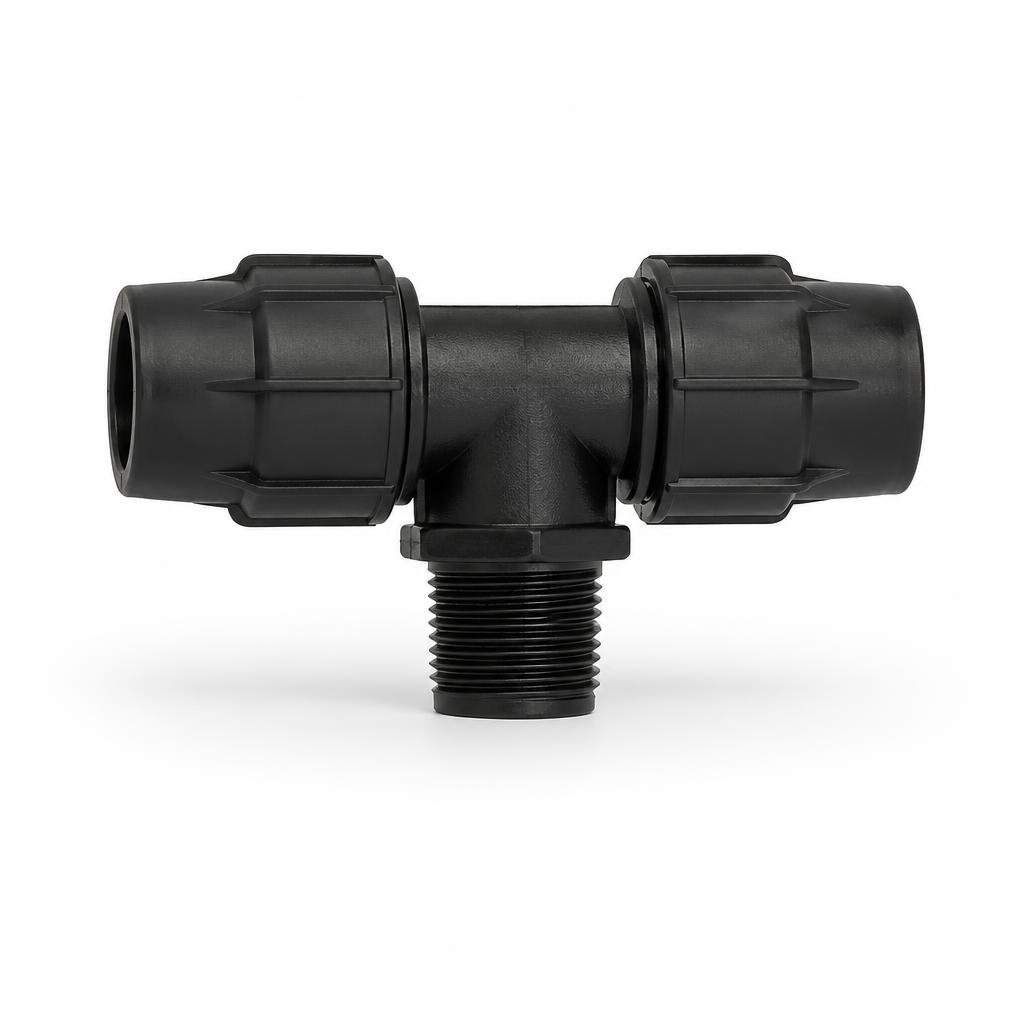 25MM X 1" POLY MALE TEE - MT