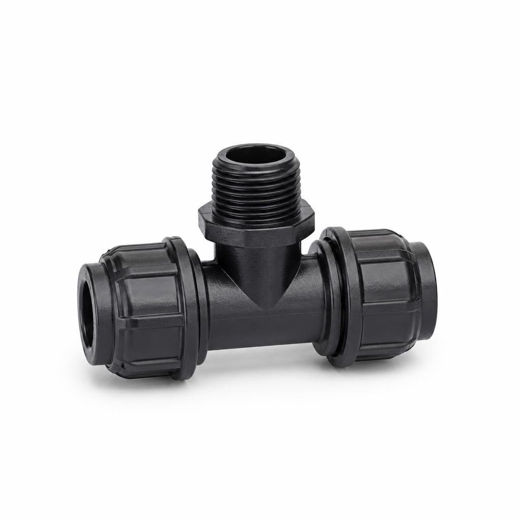 20MM X 3/4" POLY MALE TEE - MT