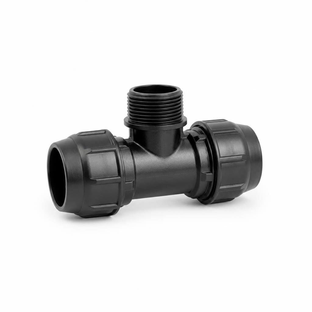 32MM X 3/4" POLY MALE TEE - MT