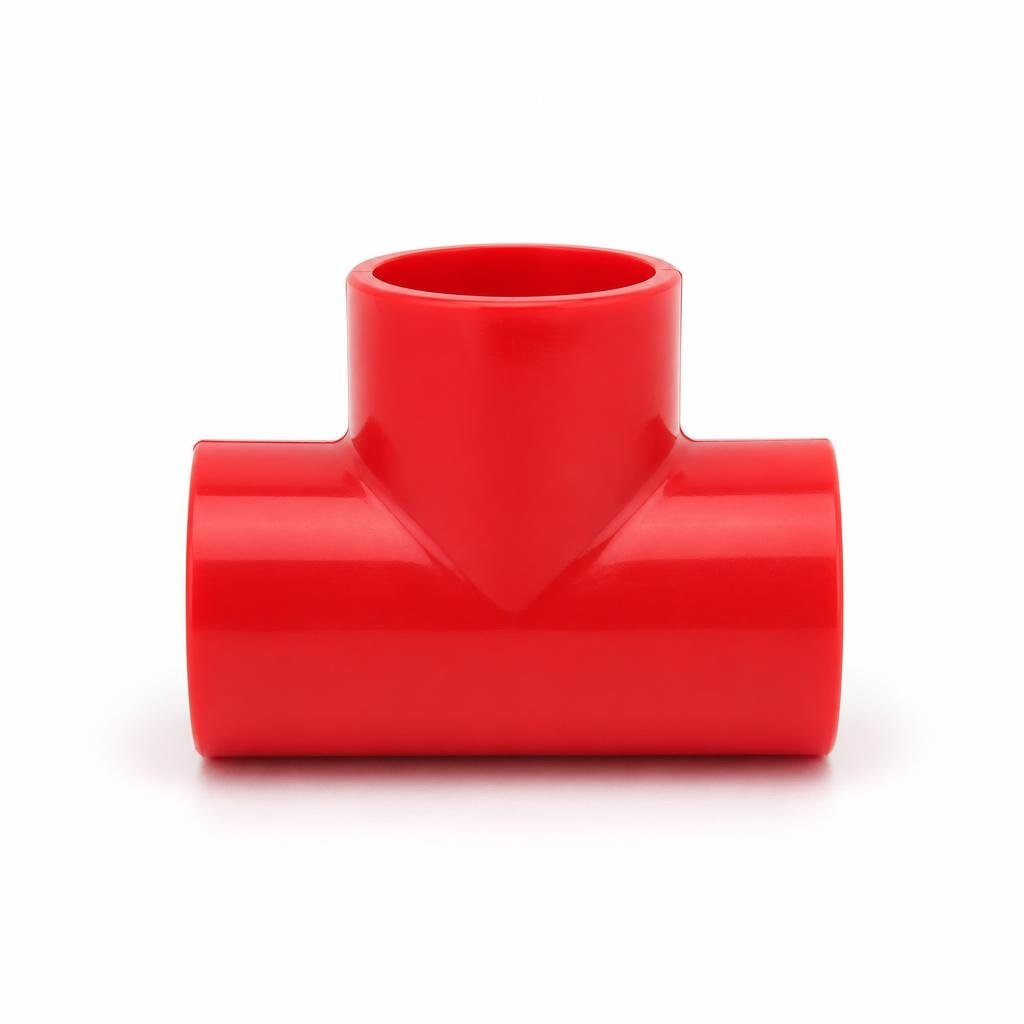 25MM X 15MM ABS RED TEE