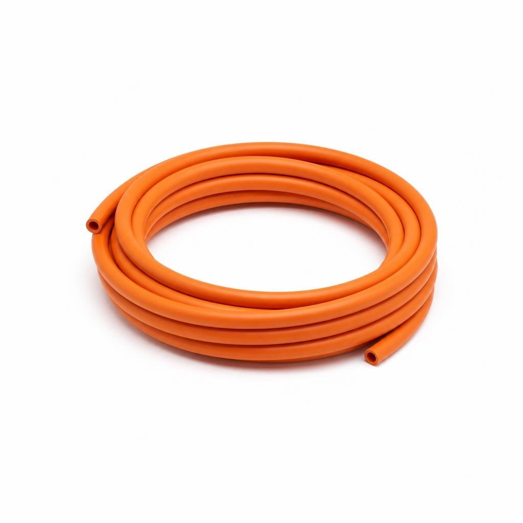 16MM X 3MM ORANGE RUBBER HOSE
