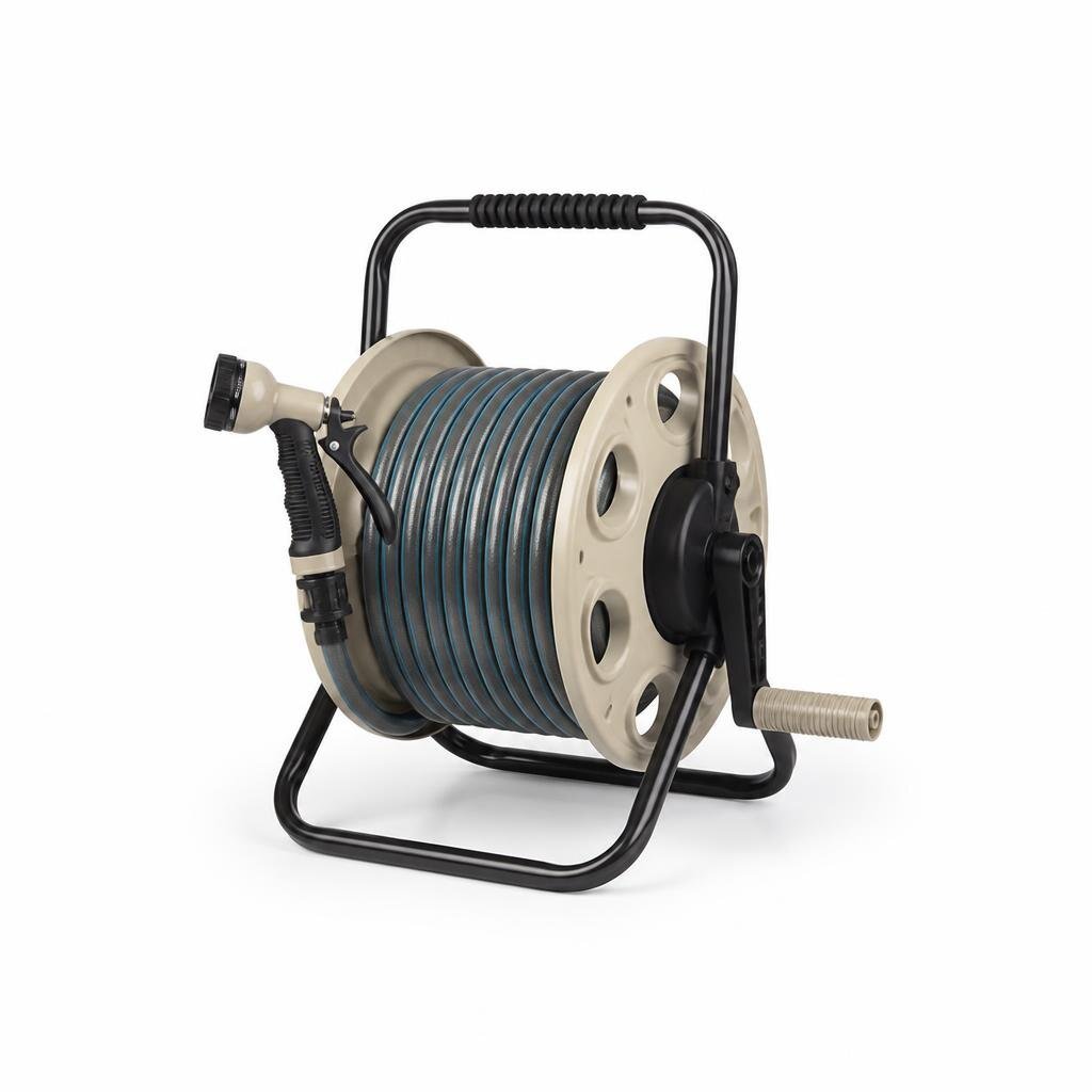 M-VIP HRA-1320 20M GARDEN HOSE REEL SET