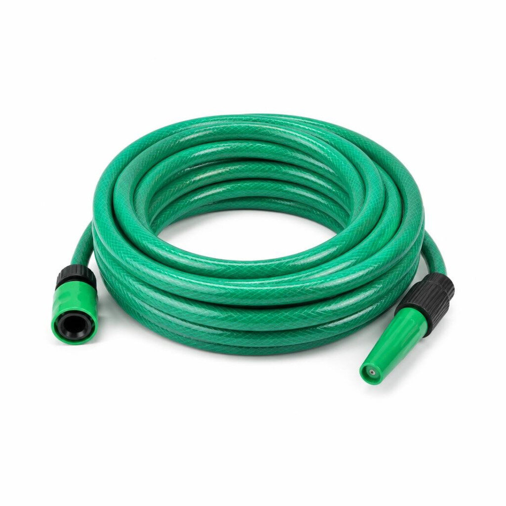 UNIMIND 10M NYLON GREEN HOSE W/NOZZLE