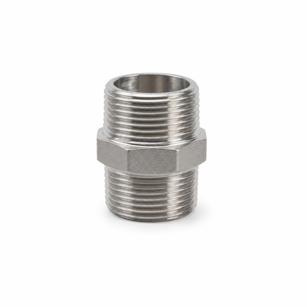 32MM S/STEEL HEXAGON NIPPLE