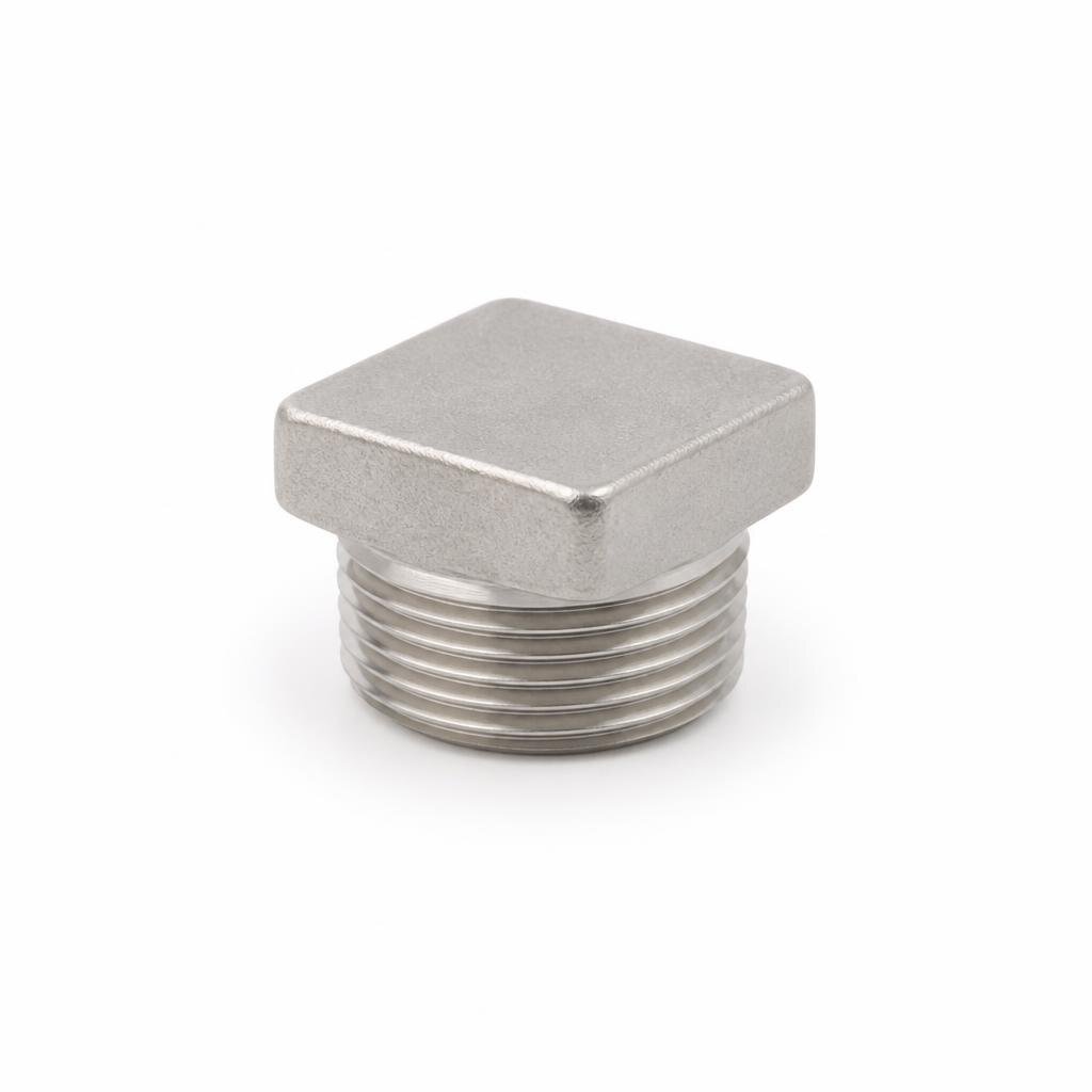 20MM S/STEEL SQUARE PLUG