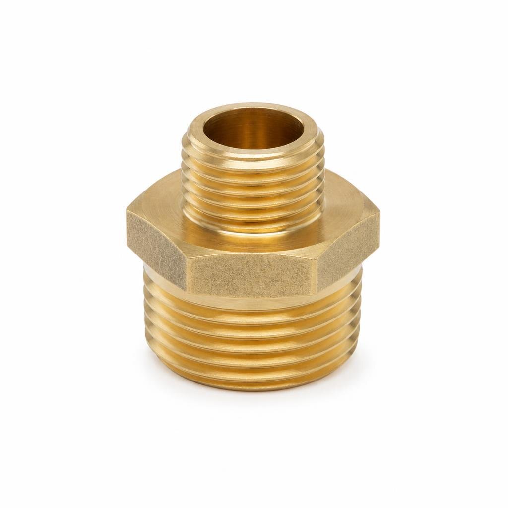 1/2" X 3/4" BRASS REDUCING BUSH M+F NIPPLE