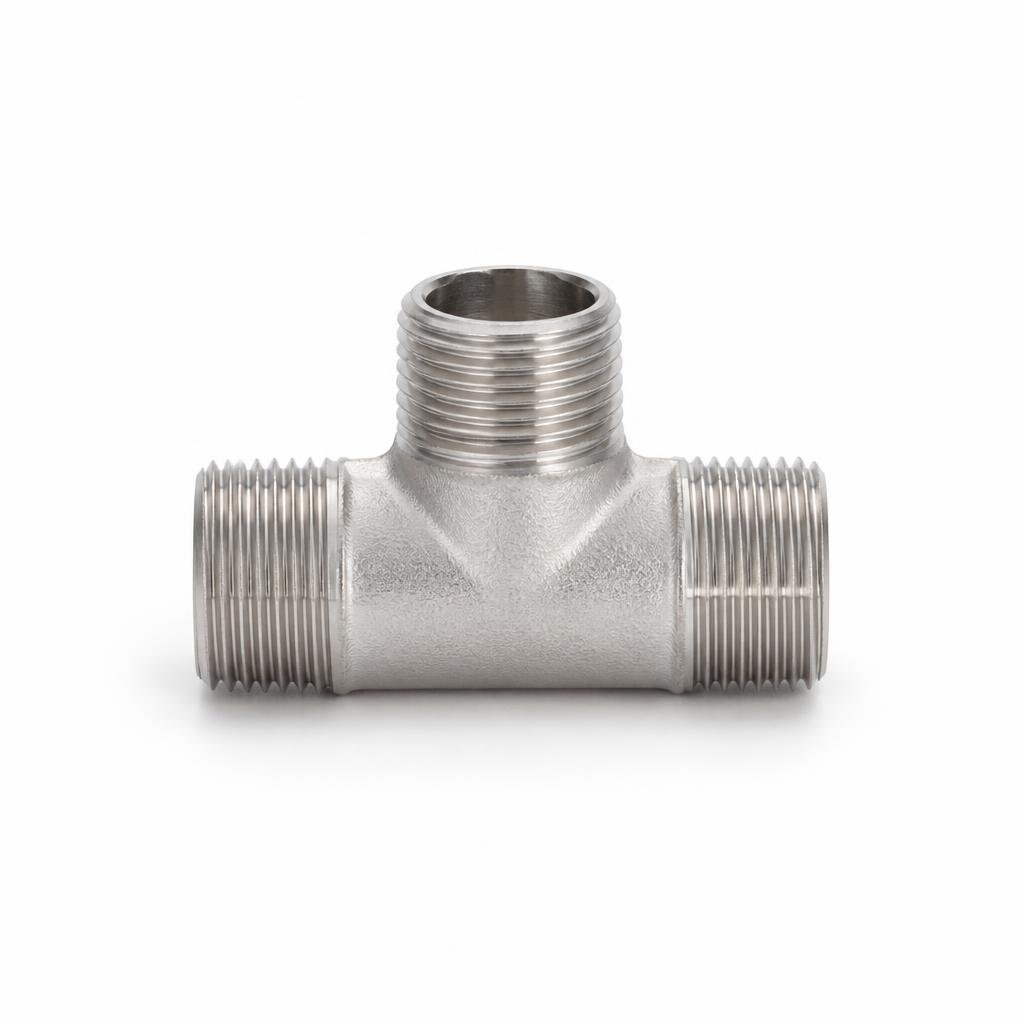 15MM S/STEEL 3WAY OUTSIDE THREAD TEE