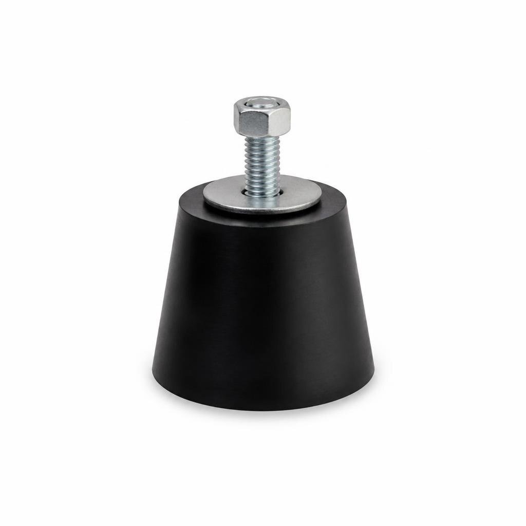 1027 40MM C/COUPLE RUBBER CONE C/W BOLT NUT & WASHER