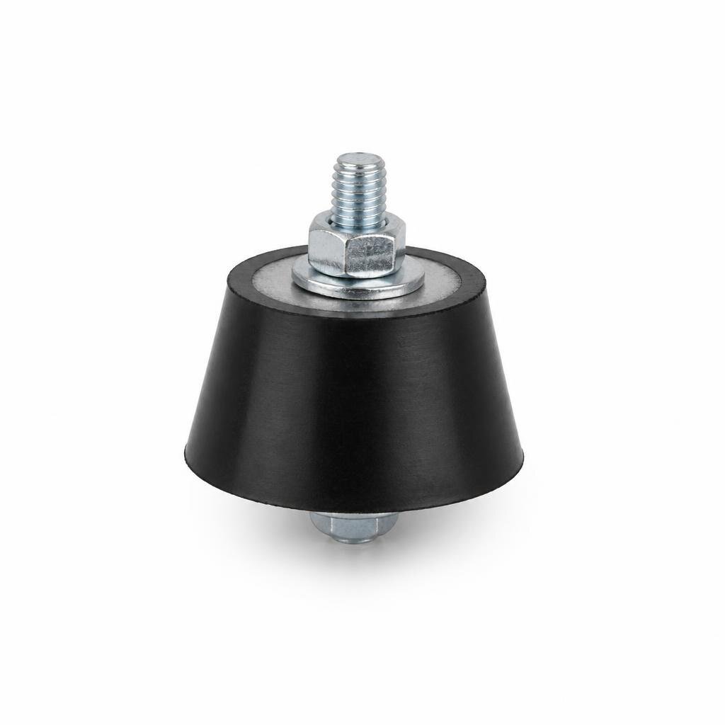1027 50MM C/COUPLE RUBBER CONE C/W BOLT NUT & WASHER