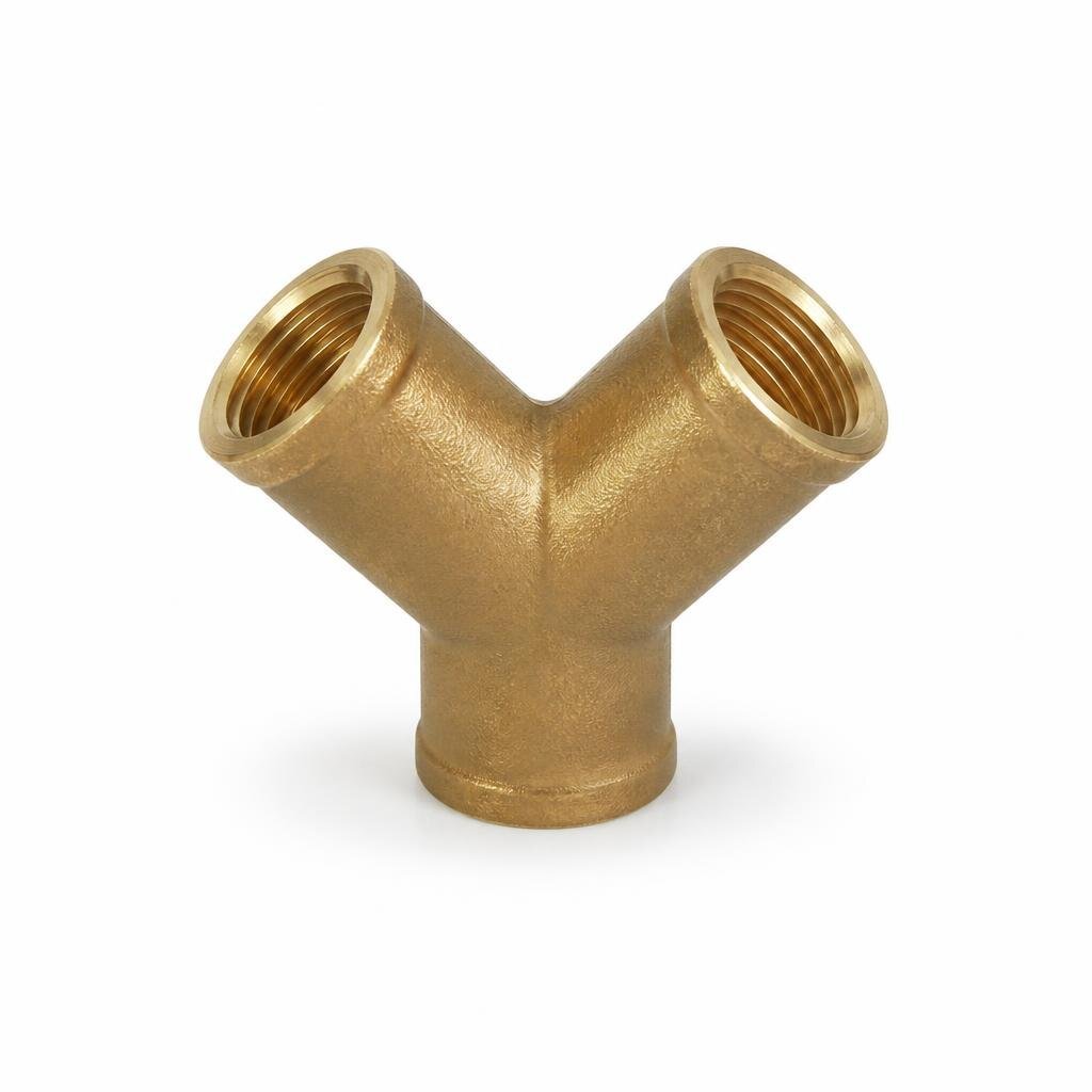 1/4" BRASS Y JOINT